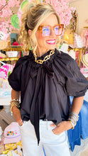 Black Ruffle Detail Top
