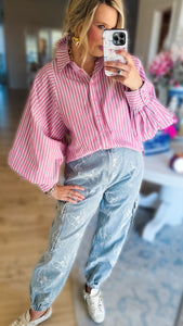 Butterfly Denim Jogger
