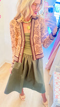 THML Brown Bow Print Cardigan