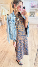Leopard Short Sleeve Maxi Dress