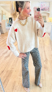 Oatmeal Be Happy Sweater