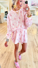 Pink Lace Trim Skirt Lounge Set