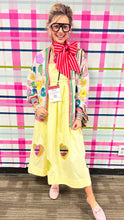 RESTOCK Yellow Heart Cut Out Midi Dress