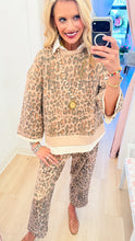 Ecru Animal Print Pant Set