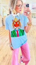 Blue Easy Tiger Graphic Tee