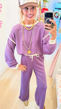 Light Eggplant Contrast Trim Scuba Set