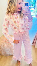 Pink Gingham Layered Ruffle Hem Pants