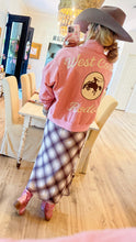 Pink Vintage Western Bomber Jacket