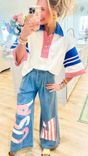 Chambray USA Patchwork Pants