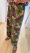 Camo Wide Leg Twill Pants