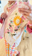 Natural Multi Beaded and Embroidered Kimono