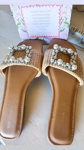 Beige Pearl Sandal