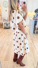 Brown and Ivory Polka Dot Skirt Set