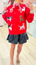 Red Dog Knit Sweater