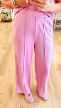 Pink Sleeveless Mockneck Pant Set