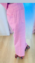 Pink Bow Accent Tweed Pant Set