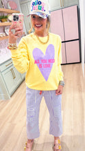 Yellow All You Need is Love Sweatshirt