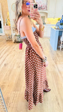 THML Brown Polka Dot Maxi Dress