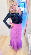 Black and White Polka Dot Long Sleeve Top