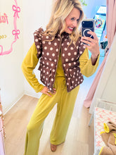 Golden Lime Brushed Knit Pant Set
