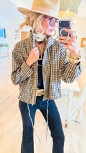 Black and Tan Gingham Jacket