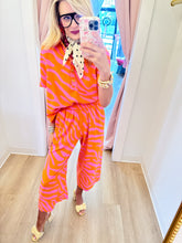 Ivy Jane Pink and Orange Animal Print Crop Top