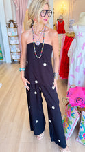 Black and White Polka Dot Tube Top Pant Set