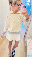 Cream and Black Polka Dot Skort Set