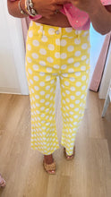 Yellow and White Polka Dot Pants