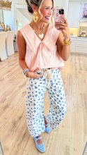 Light Pink Lace Trim Sleeveless Top