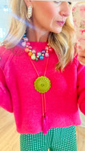 Neon Pink and Green Concho Bolo