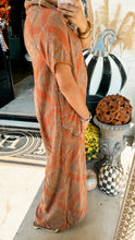 Teal Rust Jumpsuit