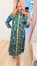 Green Multi Floral Maxi Dress