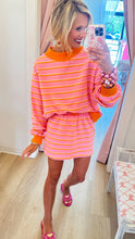 Pink and Orange Stripe Skort Set