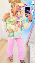 Green Combo Patchwork Vest