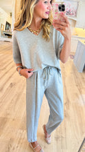 Heather Grey Brushed Fleece Jogger Set
