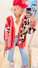 Leopard Colorblock Cardigan