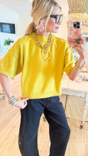 Mustard Yellow Crew Neck Sweater
