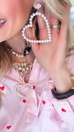 Heart Statement Earrings