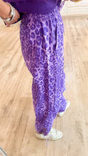 Purple Leopard Joggers