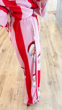 Pink and Red Santa Ribbed Set