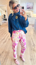 Peony Pink Patch Pants