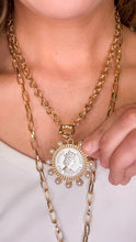 Gold and Silver Coin Necklace