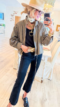 Black and Tan Gingham Jacket