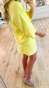 Lemon Luxe Knit Skirt Set