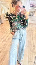 Taupe Multi Faded Camo Cardigan