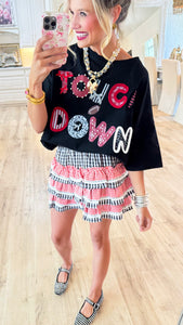 Red and Black Gingham Skirt
