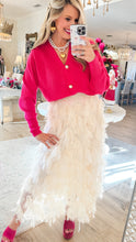 THML Pink Pearl Button Up Sweater