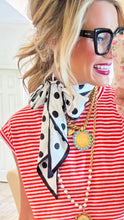 Black and White Polka Dot Scarf