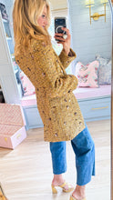 Gold Sequin Tweed Jacket